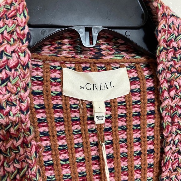 🍓The GREAT. Montana Cropped Cotton Sweater - Picture 8 of 10